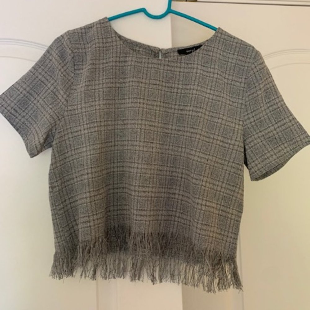 Fringed Box Top Crop Top